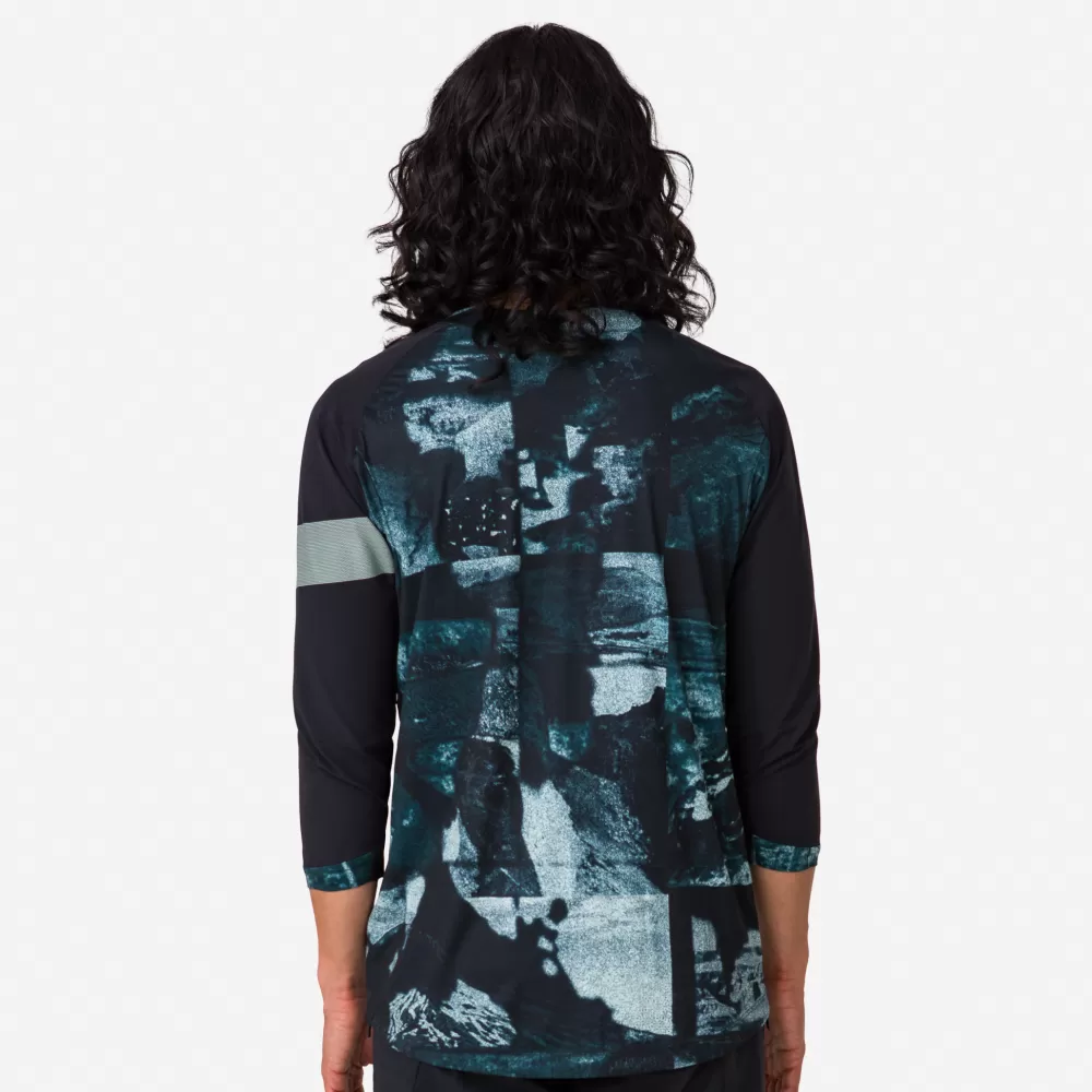 Outlet Men'S Printed Trail 3/4 Sleeve Jersey Trikot,Jacken & Oberteile