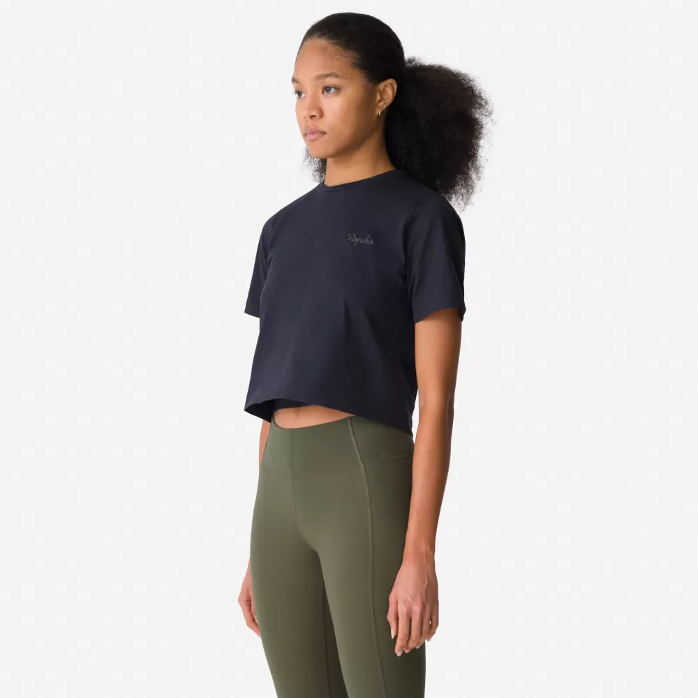 Online Women'S Cropped Cotton T-Shirt Lifestyle