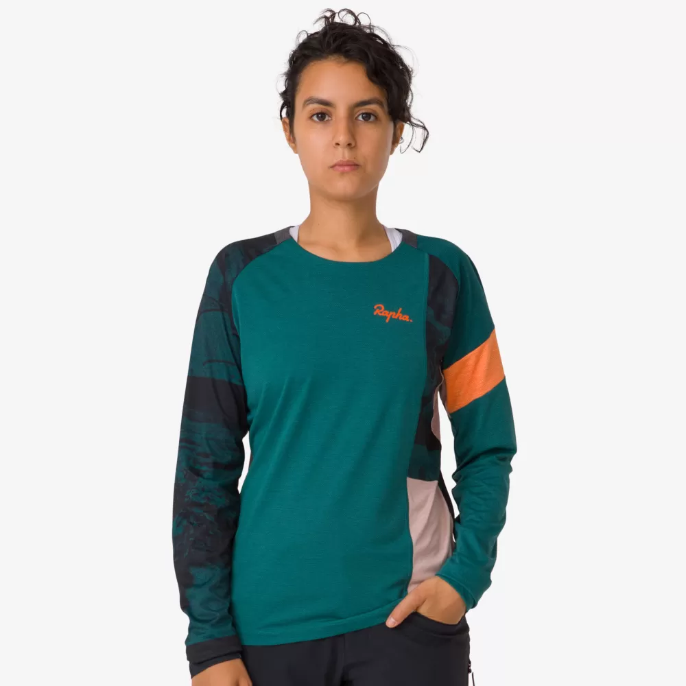 Flash Sale Women'S Printed Trail Long Sleeve Technical T-Shirt Trikot,Jacken & Oberteile